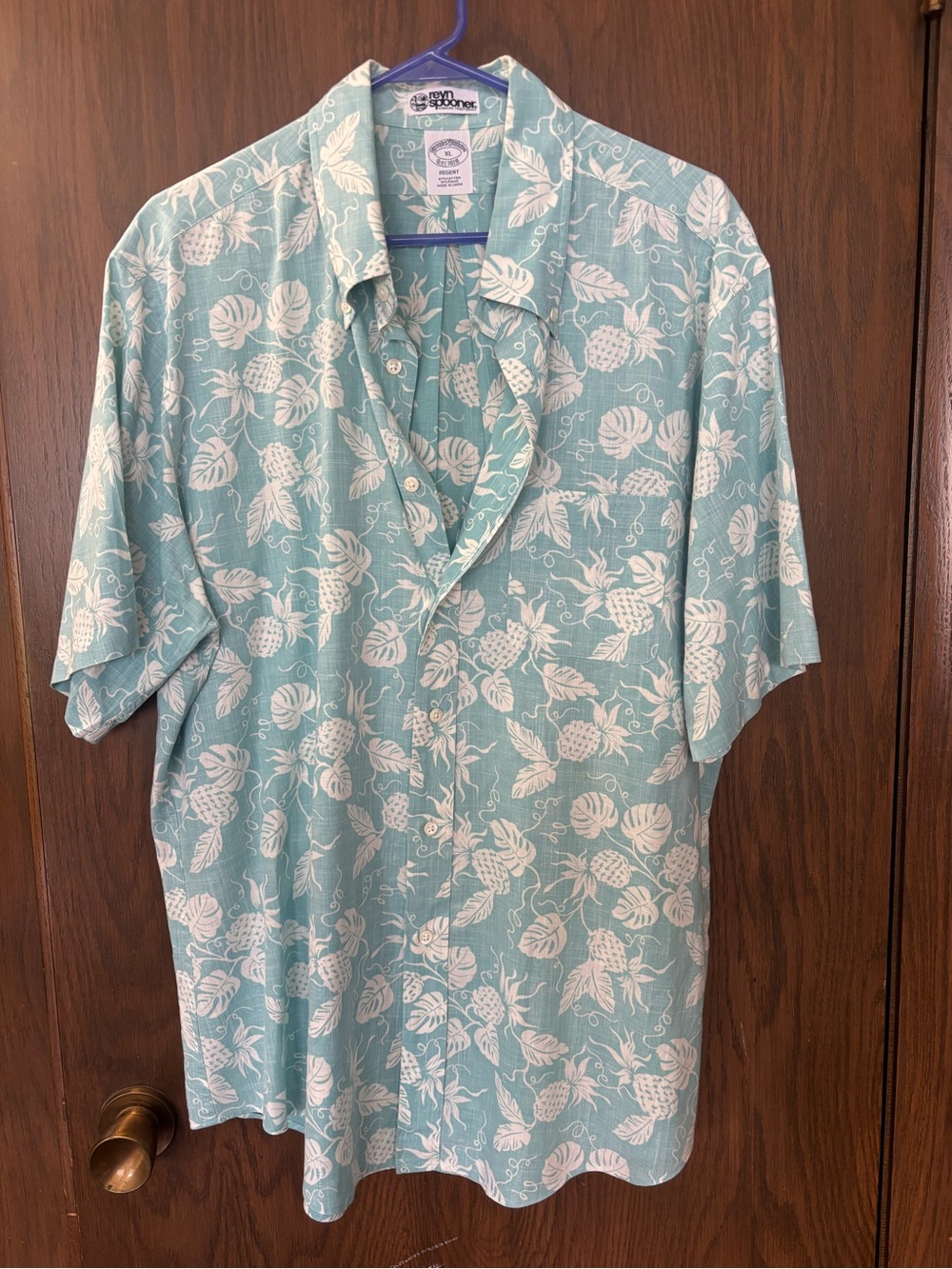 Brooks Brothers Reyn Spooner Regent Fit Pineapple Tropical Button Shirt
